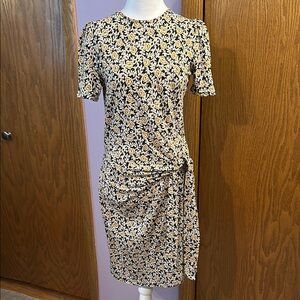 Boden Floral Print Short Sleeve Dress size 6.